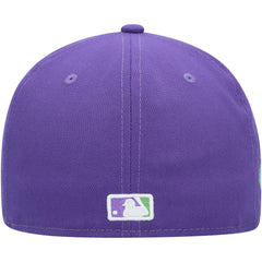 Los Angeles Dodgers Lime Side Patch 59FIFTY Fitted Hat - Purple | New Era