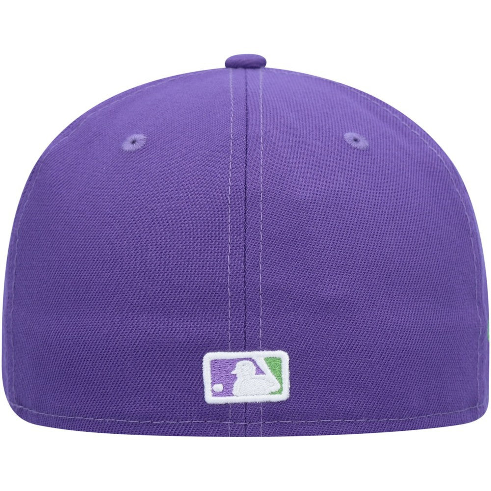 San Francisco Giants Lime Side Patch 59FIFTY Fitted Hat - Purple | New Era