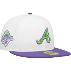 Atlanta Braves  Side Patch 59FIFTY Fitted Hat - White | New Era