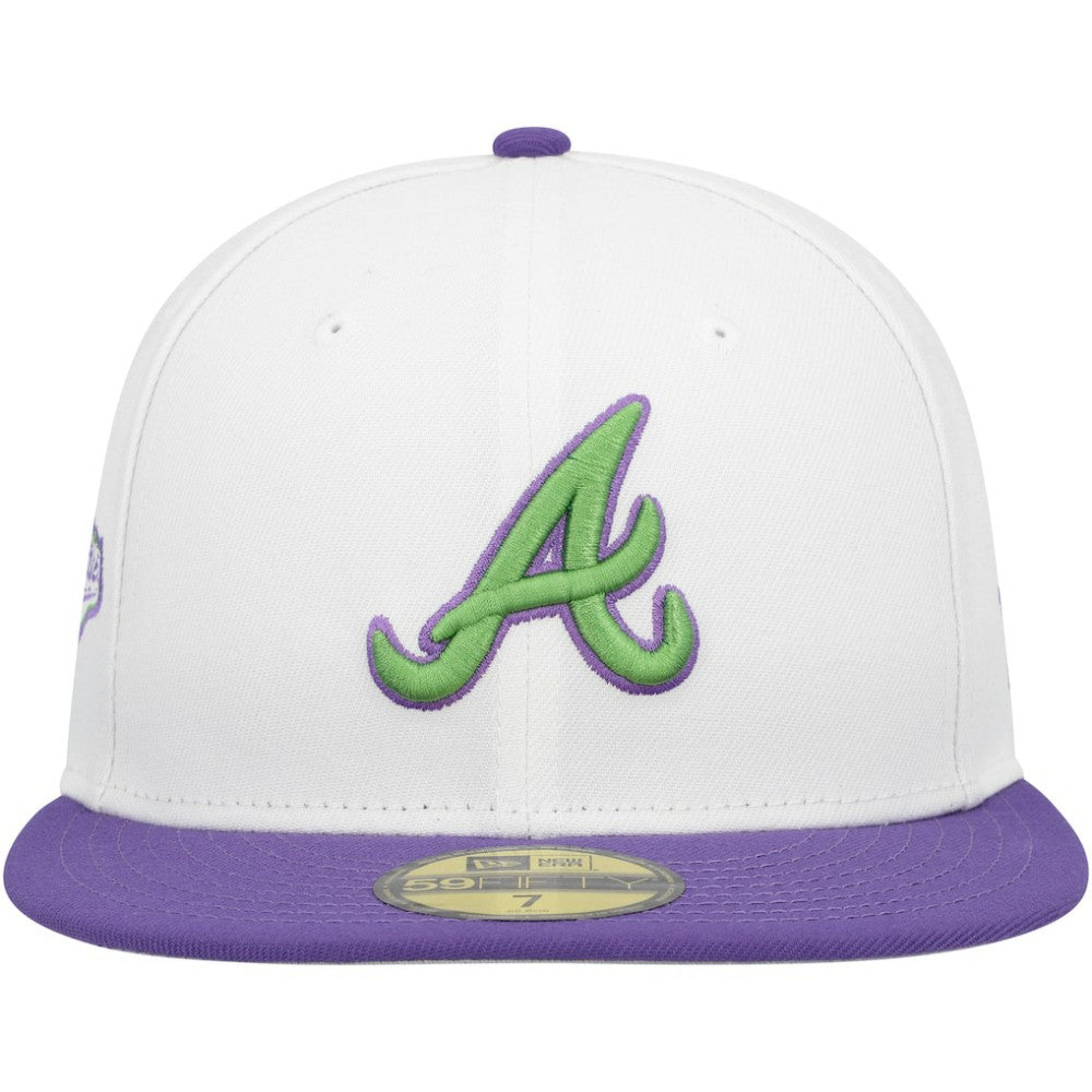 Atlanta Braves  Side Patch 59FIFTY Fitted Hat - White | New Era