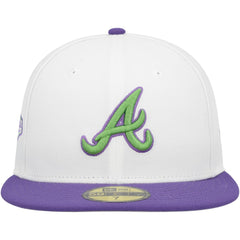 Atlanta Braves  Side Patch 59FIFTY Fitted Hat - White | New Era