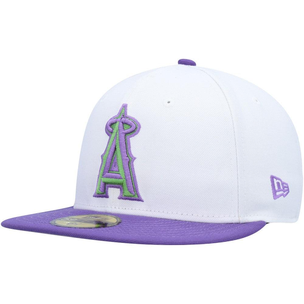 Los Angeles Angels 2002 World Series Side Patch 59FIFTY Fitted Hat - White | New Era