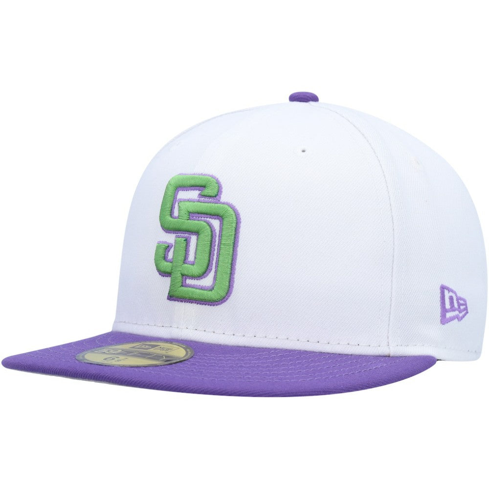 San Diego Padres 50th Anniversary Side Patch 59FIFTY Fitted Hat - White | New Era