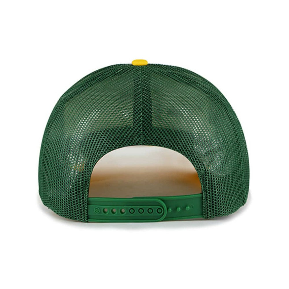 Athletics Foam Front Script Trucker Snapback Hat - White | 47 brand