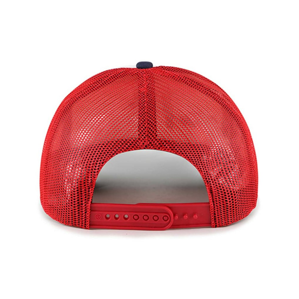 Washington Nationals Foam Front Script Trucker Snapback Hat - White | 47 brand