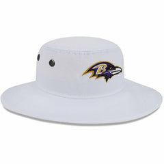 Baltimore Ravens New Era 2023 NFL Training Camp Panama Bucket Hat - White on sale