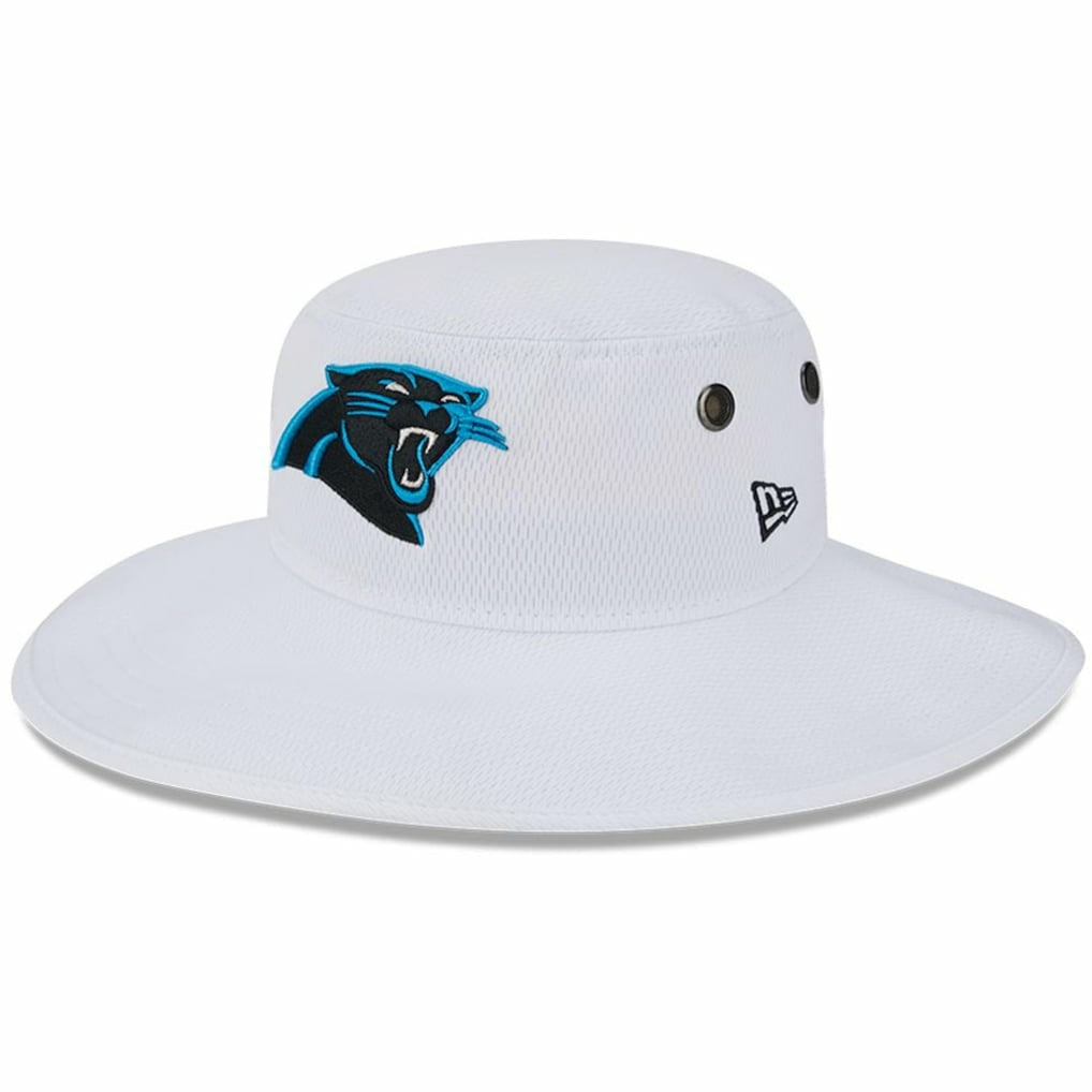 Carolina Panthers New Era 2023 NFL Training Camp Panama Bucket Hat - White on sale