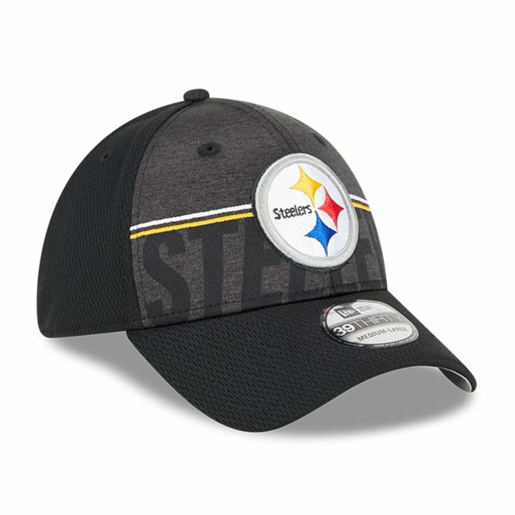 Pittsburgh Steelers New Era 2023 NFL Training Camp 39THIRTY Flex Hat - Black discount