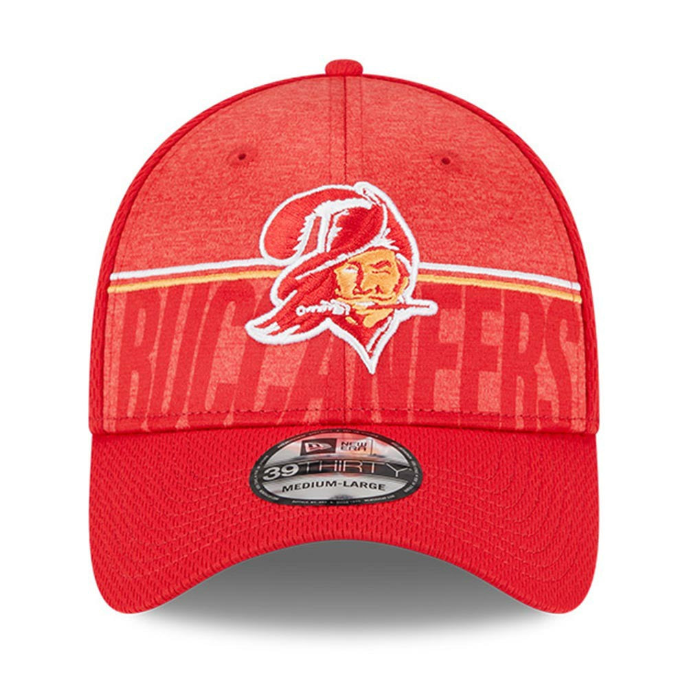Tampa Bay Buccaneers New Era 2023 NFL Training Camp Throwback 39THIRTY Flex Hat - Red discount