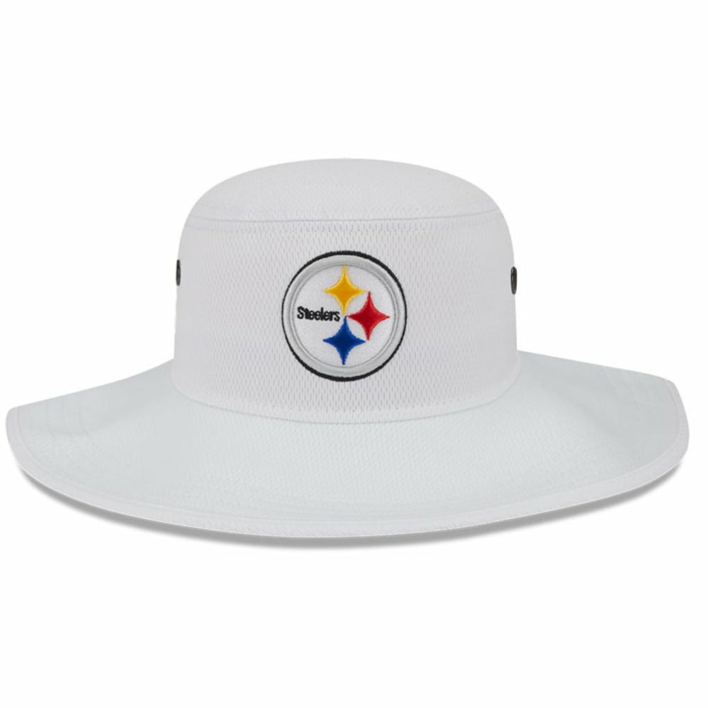 Pittsburgh Steelers New Era 2023 NFL Training Camp Panama Bucket Hat - White discount