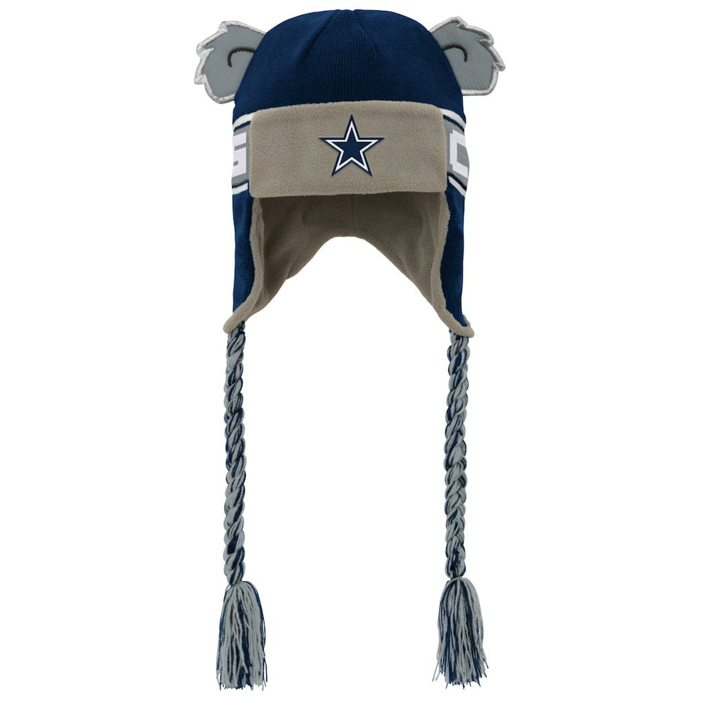 Dallas Cowboys Youth Wordmark Ears Trooper Knit Hat - Navy sale