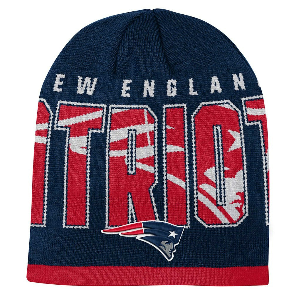 New England Patriots Youth Legacy Beanie - Navy on sale