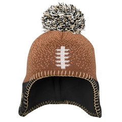 New Orleans Saints Preschool Football Head Knit Hat with Pom - Brown outlet