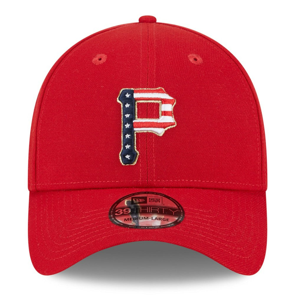 Pittsburgh Pirates 2023 Fourth of July 39THIRTY Flex Hat - Red | New Era
