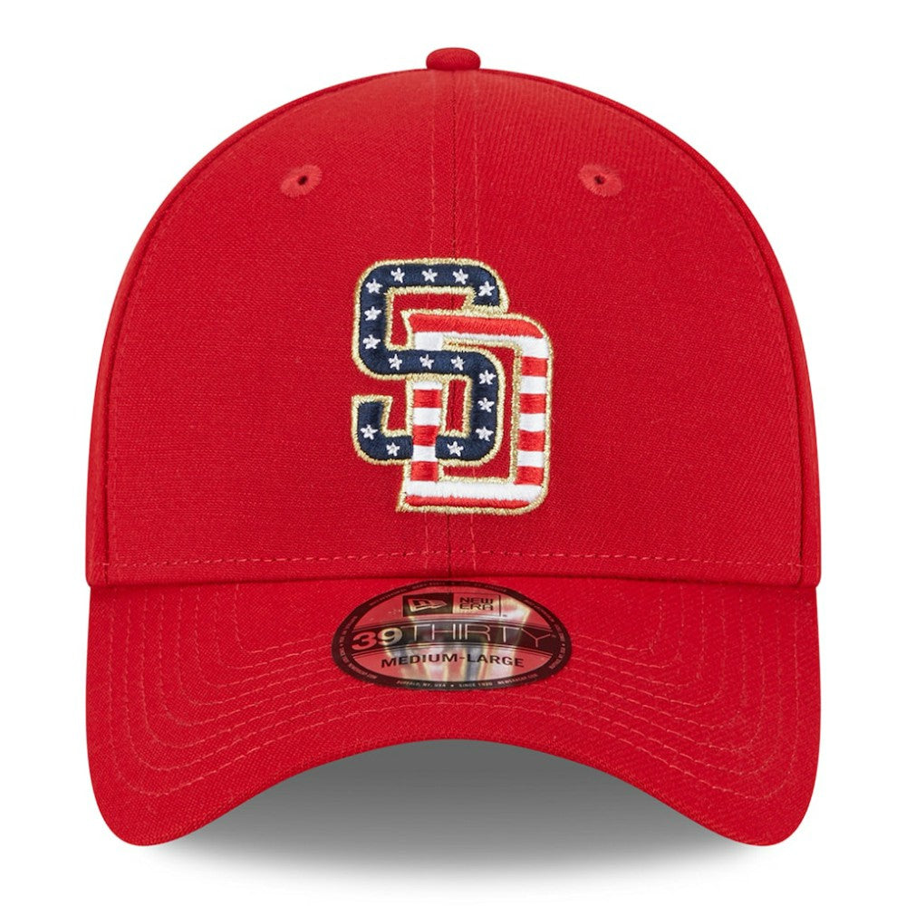 San Diego Padres 2023 Fourth of July 39THIRTY Flex Hat - Red | New Era