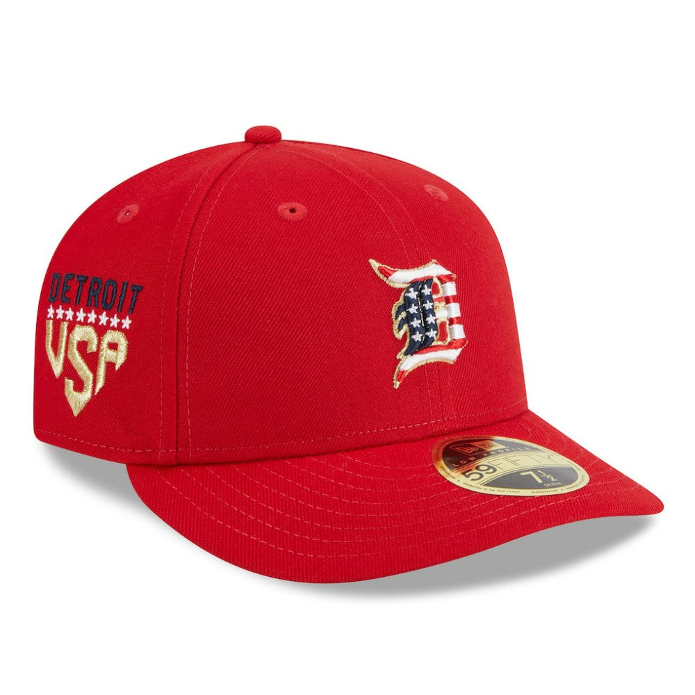 Detroit Tigers 2023 Fourth of July Low Profile 59FIFTY Fitted Hat - Red | New Era