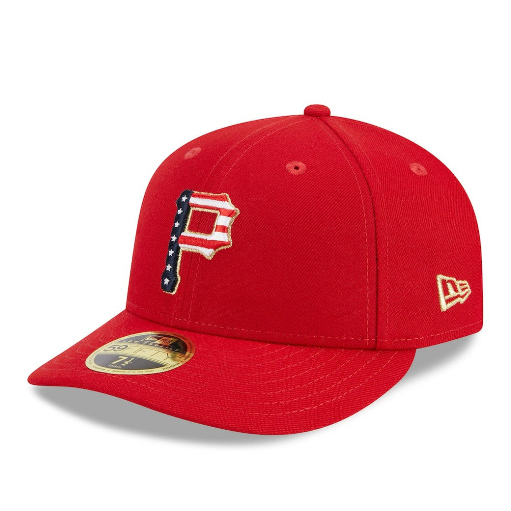 Pittsburgh Pirates 2023 Fourth of July Low Profile 59FIFTY Fitted Hat - Red | New Era