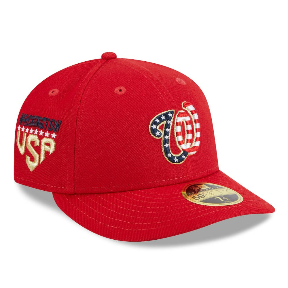 Washington Nationals 2023 Fourth of July Low Profile 59FIFTY Fitted Hat - Red | New Era