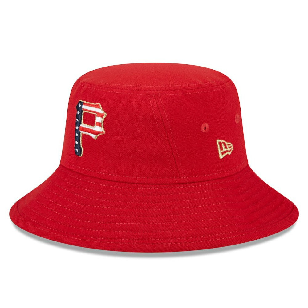 Pittsburgh Pirates 2023 Fourth of July Bucket Hat - Red | New Era