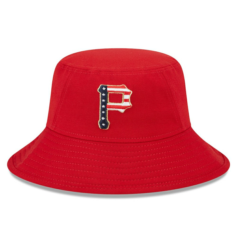 Pittsburgh Pirates 2023 Fourth of July Bucket Hat - Red | New Era