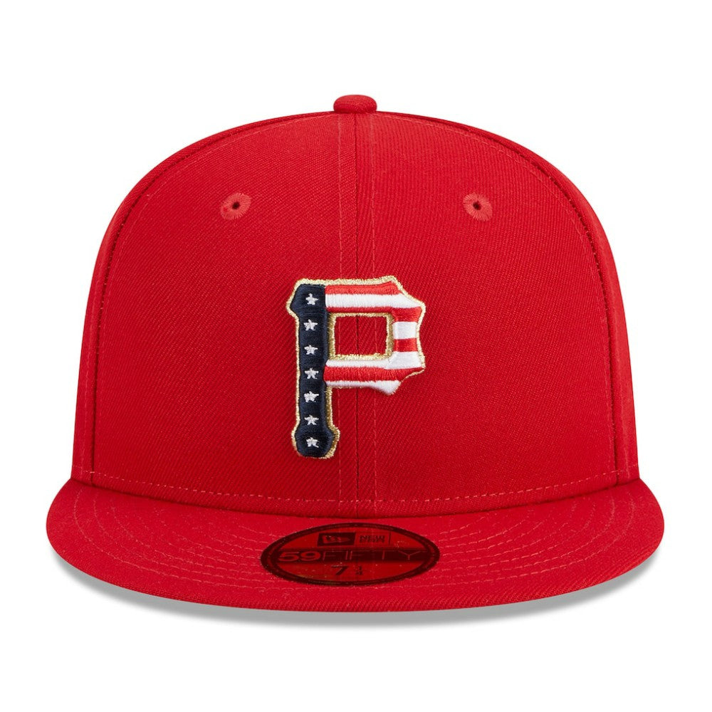 Pittsburgh Pirates 2023 Fourth of July 59FIFTY Fitted Hat - Red | New Era