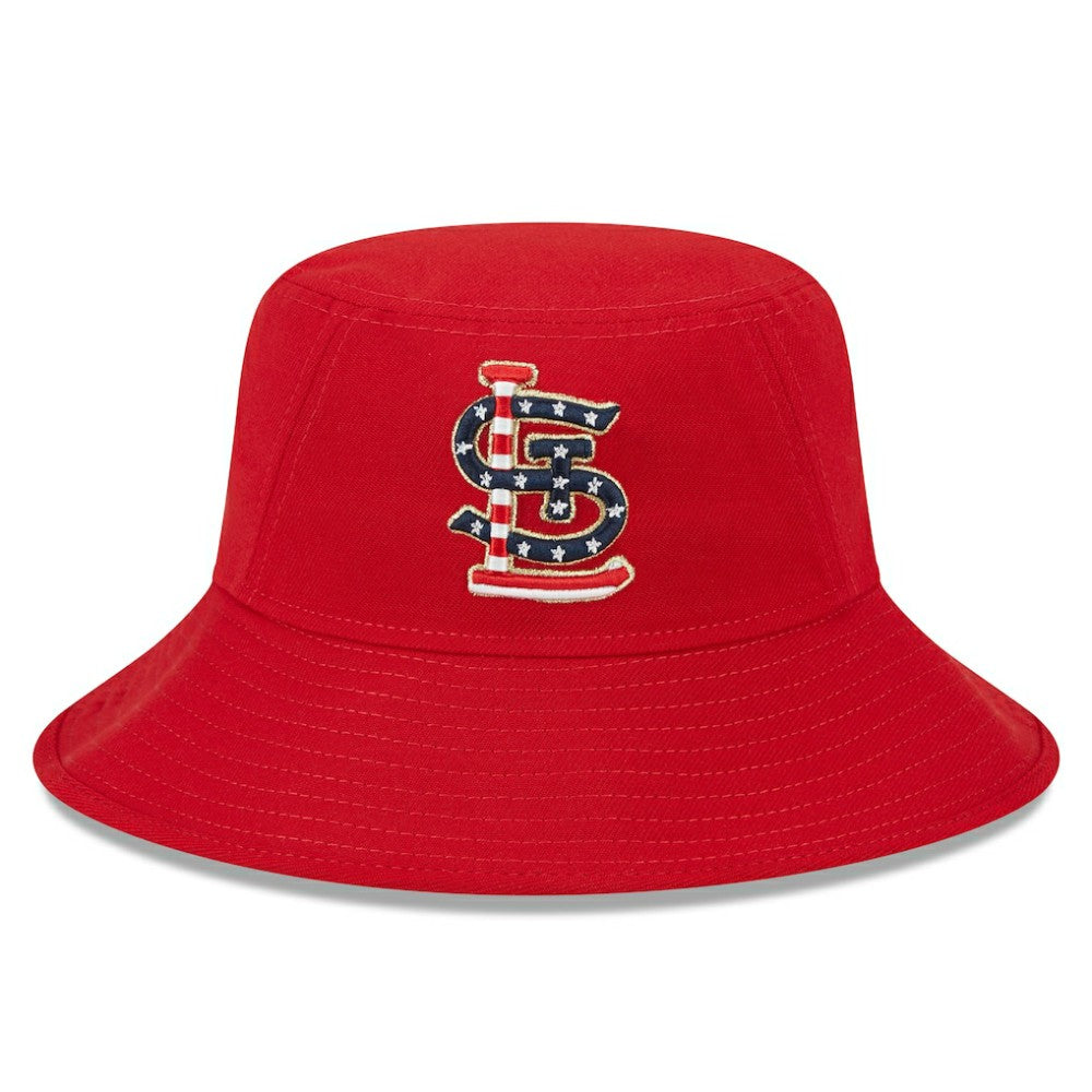 St. Louis Cardinals 2023 Fourth of July Bucket Hat - Red | New Era