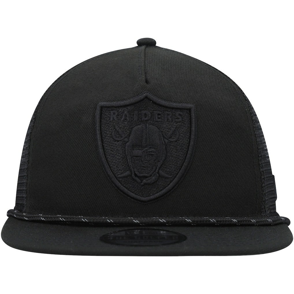 Las Vegas Raiders New Era Illumination Golfer Snapback Trucker Hat - Black on sale