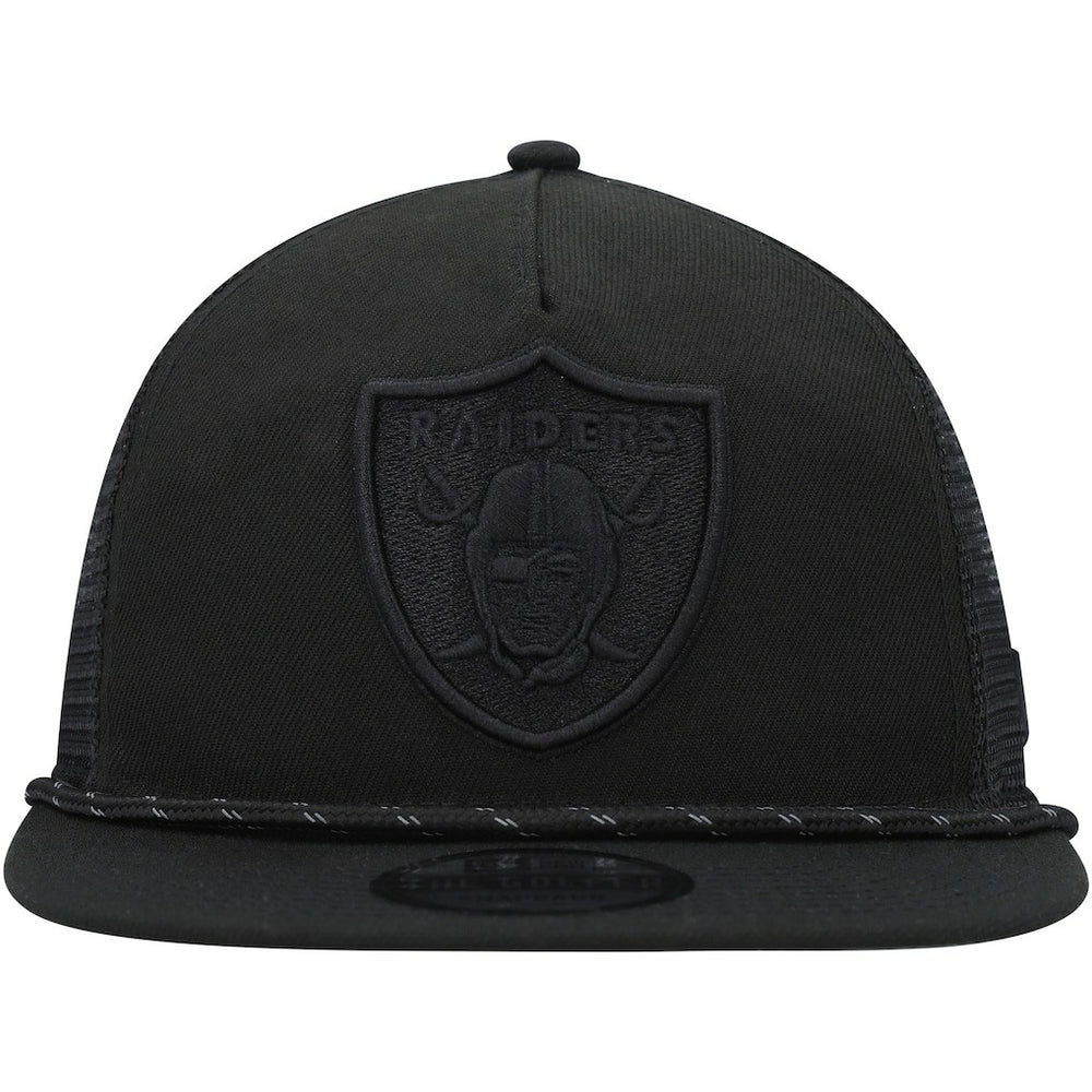 Las Vegas Raiders New Era Illumination Golfer Snapback Trucker Hat - Black on sale