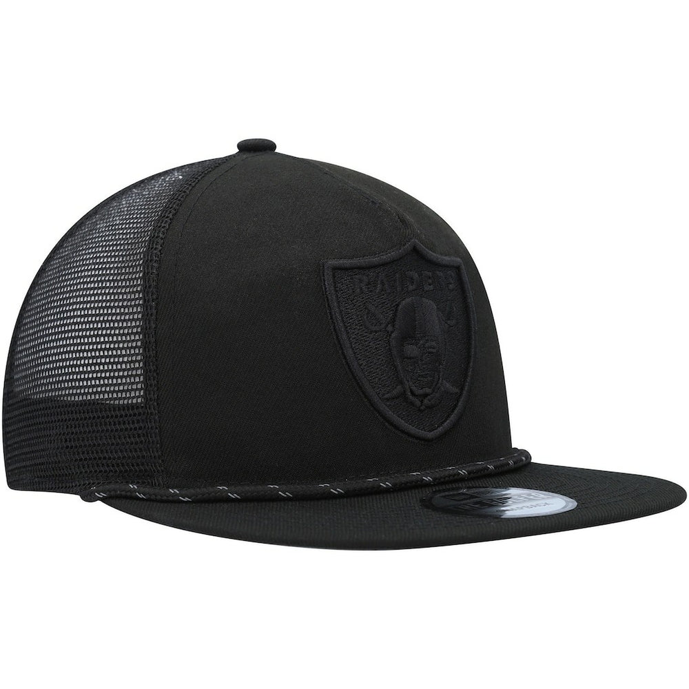 Las Vegas Raiders New Era Illumination Golfer Snapback Trucker Hat - Black on sale