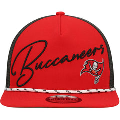 Tampa Bay Buccaneers New Era Script Logo Golfer 9FIFTY Snapback Hat - Red outlet