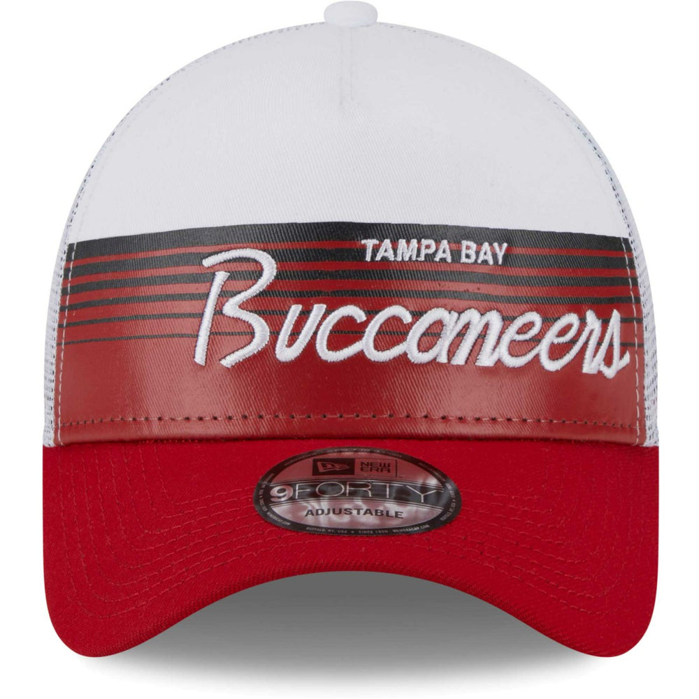 Tampa Bay Buccaneers New Era Horizon A-Frame 9FORTY Snapback Hat - Scarlet discount