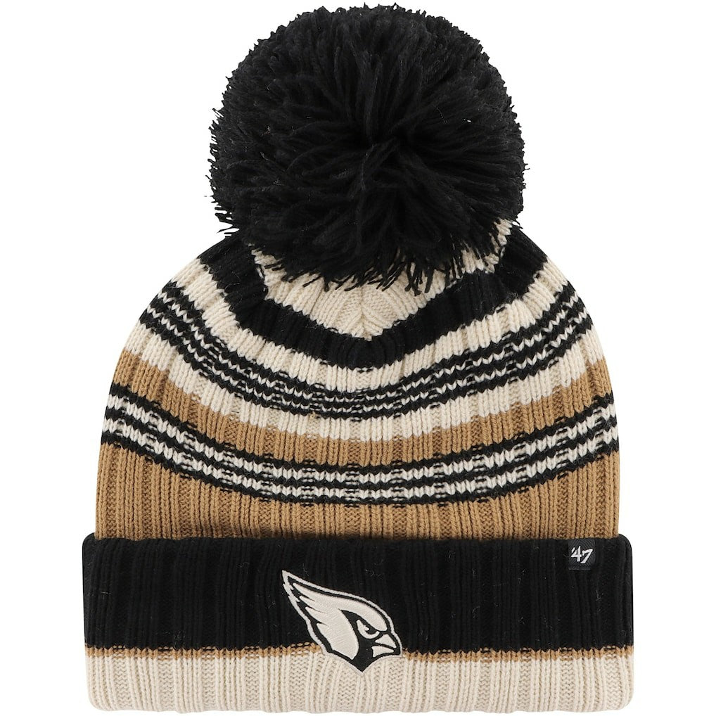 Arizona Cardinals '47 Women's Barista Cuffed Knit Hat with Pom - Natural outlet