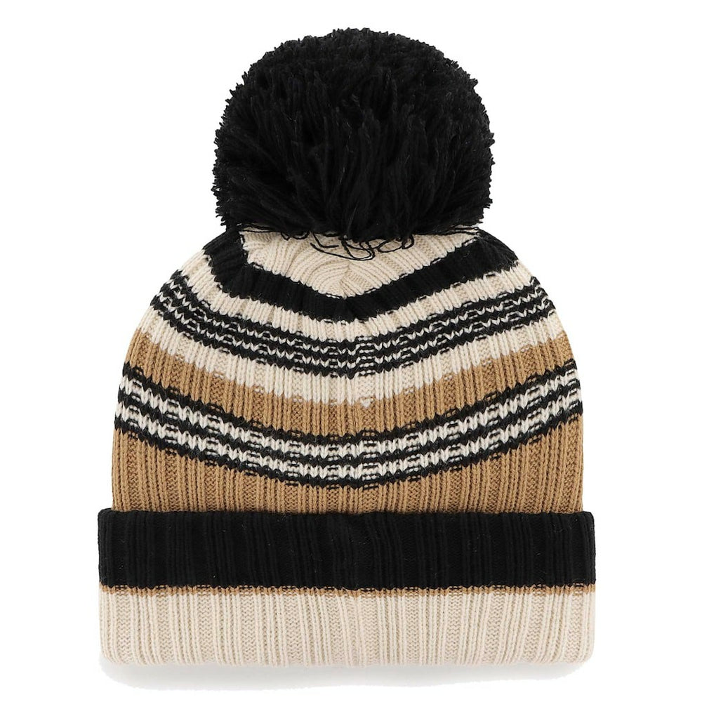 Cleveland Browns '47 Women's Barista Cuffed Knit Hat with Pom - Natural sale