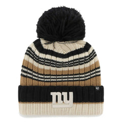 New York Giants '47 Women's Barista Cuffed Knit Hat with Pom - Natural sale