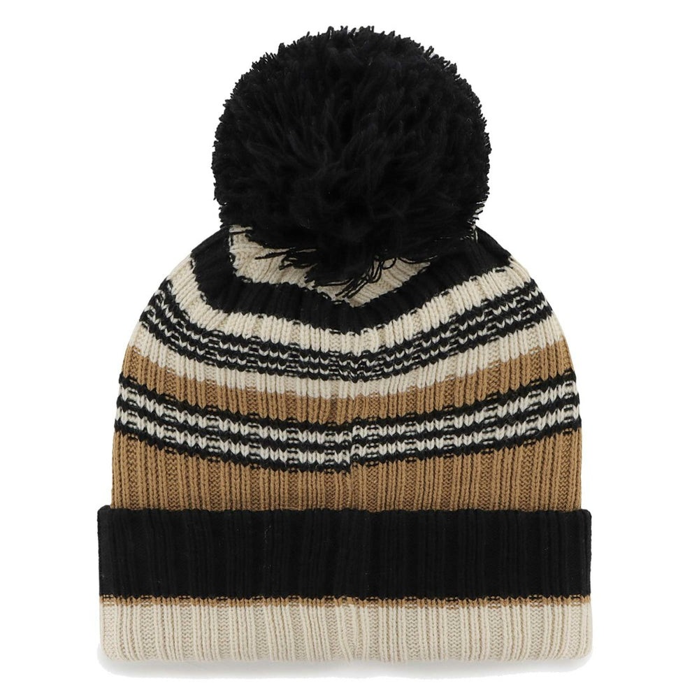 New York Jets '47 Women's Barista Cuffed Knit Hat with Pom - Natural on sale