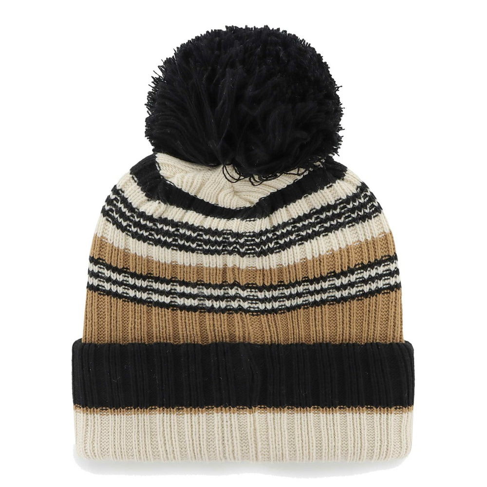 Tampa Bay Buccaneers '47 Women's Barista Cuffed Knit Hat with Pom - Natural for sale