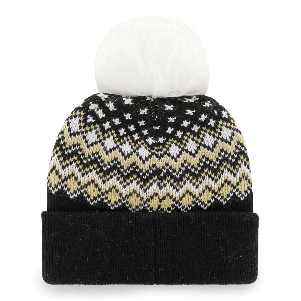 New Orleans Saints '47 Women's Elsa Cuffed Knit Hat with Pom - Black online