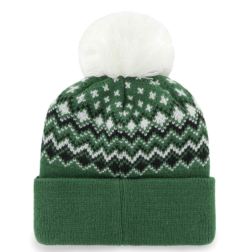 New York Jets '47 Women's Elsa Cuffed Knit Hat with Pom - Green discount