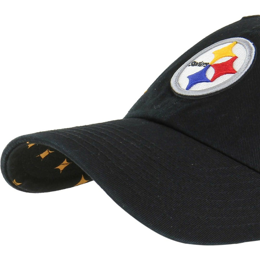 Pittsburgh Steelers '47 Women's Confetti Icon Clean Up Adjustable Hat - Black discount