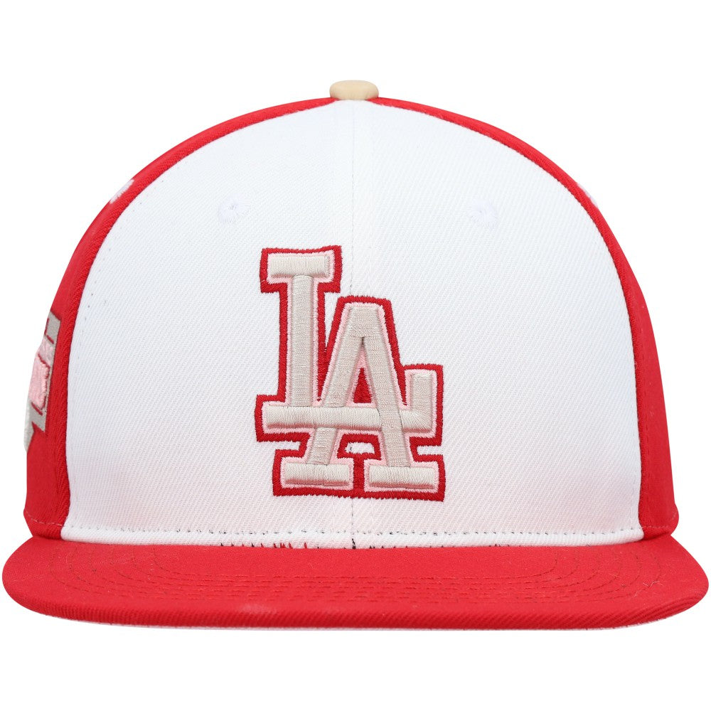 Los Angeles Dodgers Pro Standard Strawberry Ice Cream Drip Snapback Hat - White/Red