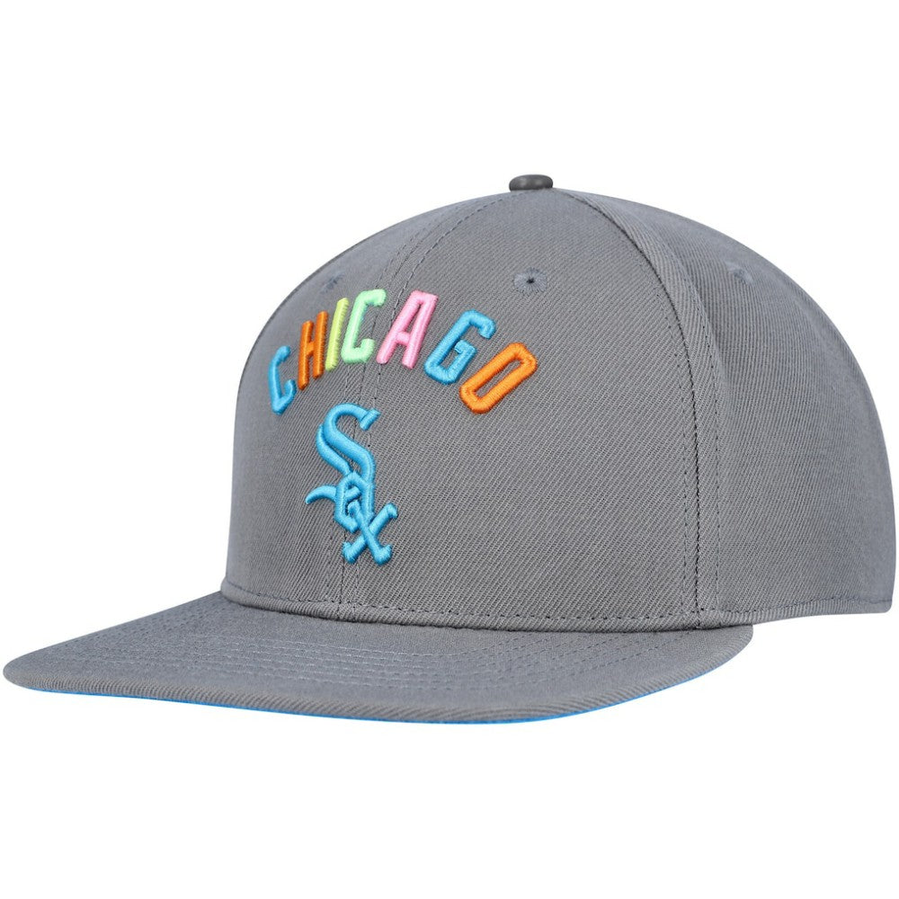 Chicago White Sox Pro Standard Washed Neon Snapback Hat - Gray