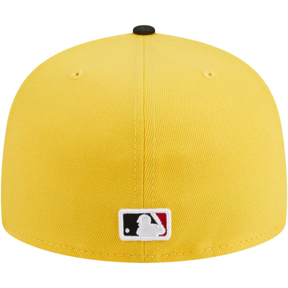 Chicago White Sox Grilled 59FIFTY Fitted Hat - Yellow/Black | New Era