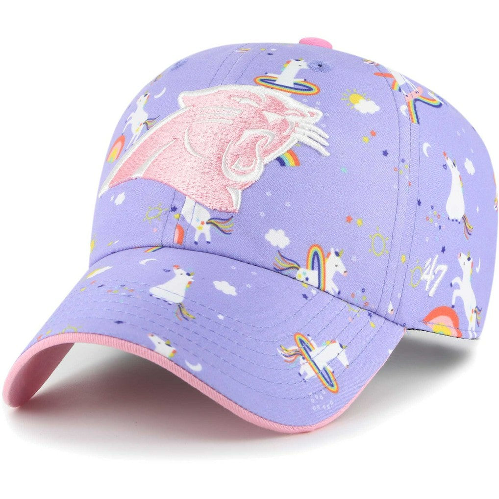 Carolina Panthers '47 Girls Preschool Unicorn Clean Up Adjustable Hat - Lavender sale