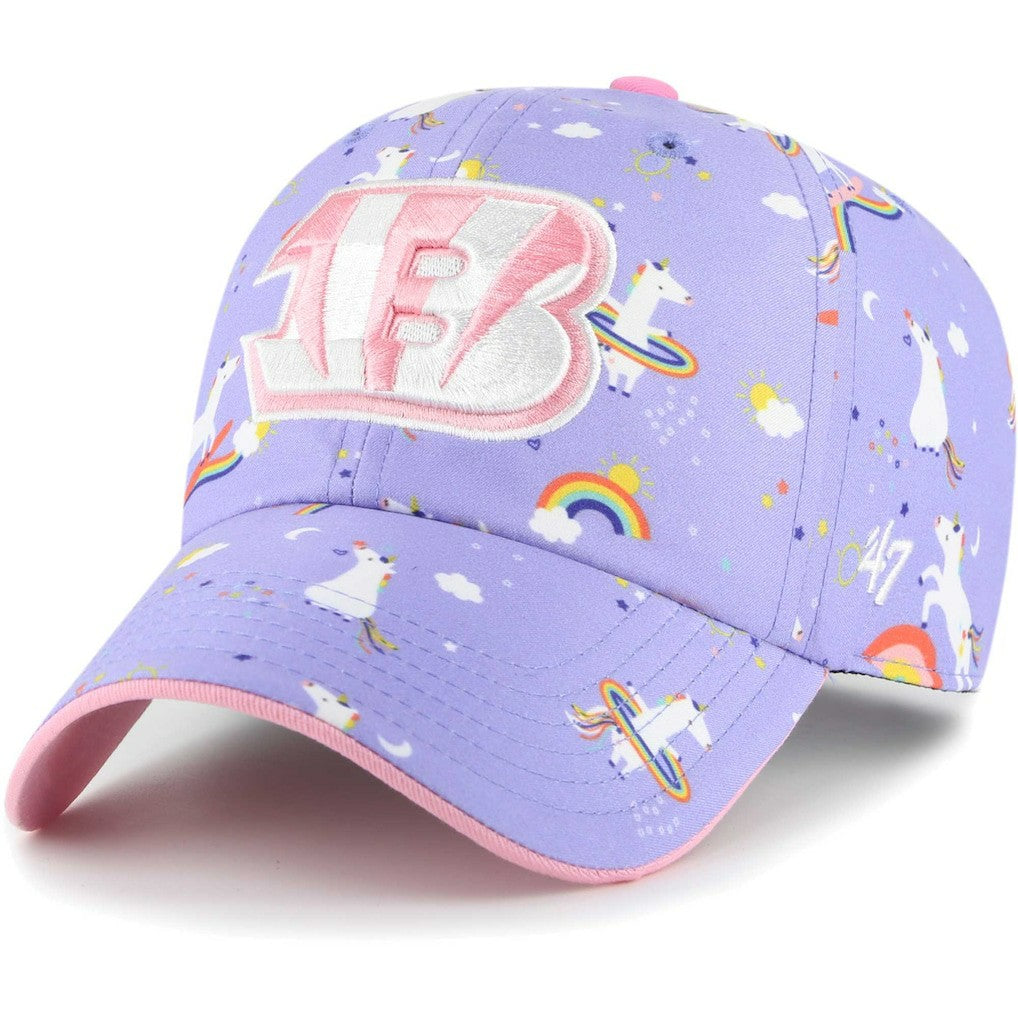 Cincinnati Bengals '47 Girls Preschool Unicorn Clean Up Adjustable Hat - Lavender sale