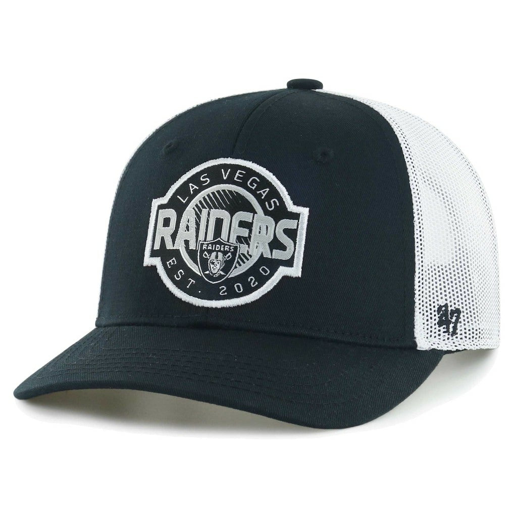 Las Vegas Raiders '47 Youth Scramble Adjustable Trucker Hat - Black/White sale