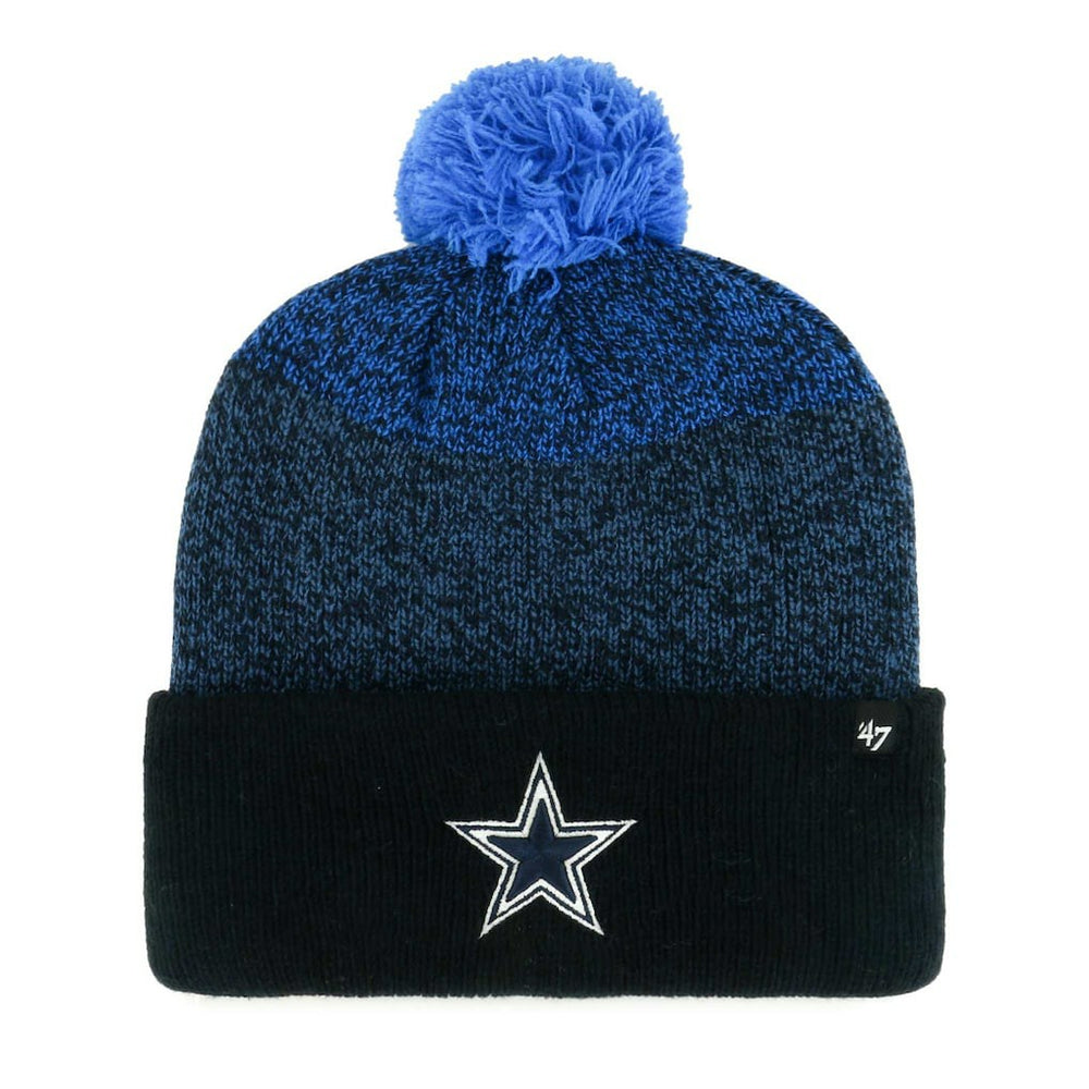 Dallas Cowboys '47 Dark Freeze Cuffed Knit Hat with Pom - Navy cheap