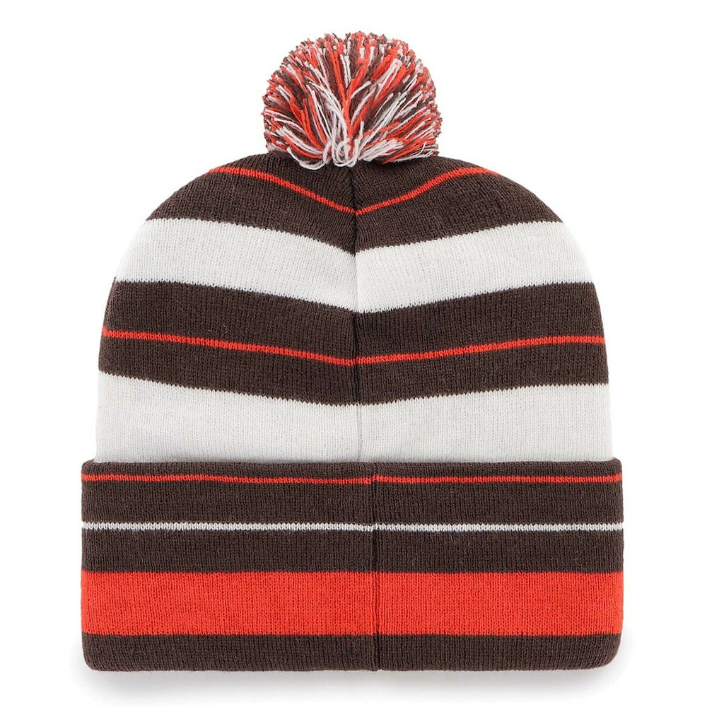 Cleveland Browns '47 Powerline Cuffed Knit Hat with Pom - Brown discount