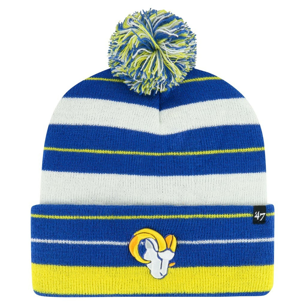 Los Angeles Rams '47 Powerline Cuffed Knit Hat with Pom - Royal outlet
