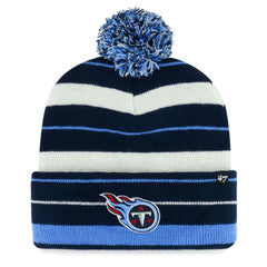 Tennessee Titans '47 Powerline Cuffed Knit Hat with Pom - Navy online