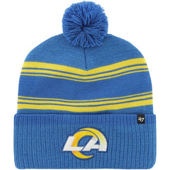 Los Angeles Rams '47 Fadeout Cuffed Knit Hat with Pom - Royal sale